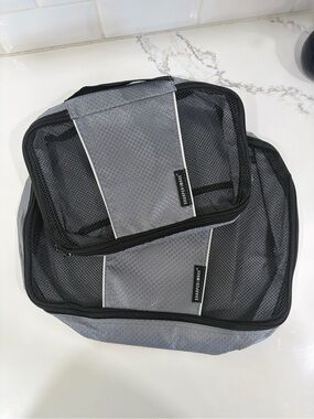 SHARPER IMAGE Travel Packing Cubes Breathable Mesh Quality Fabric Weekend NWOT